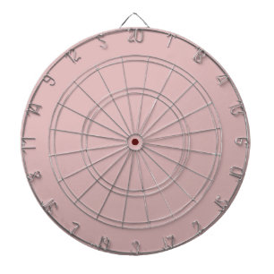 Solid dusty pink dartboard