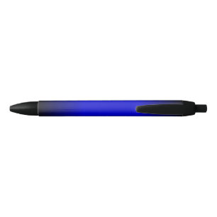 Solid Electric Blue Black Ink Pen
