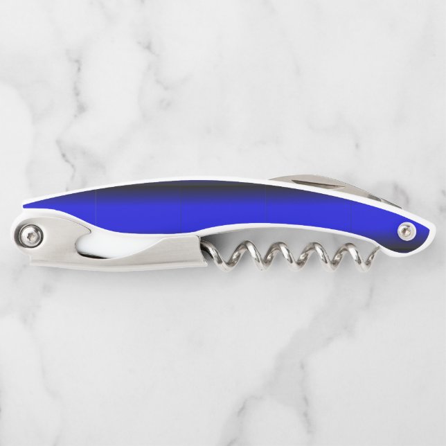 Solid Electric Blue Corkscrew (Front)