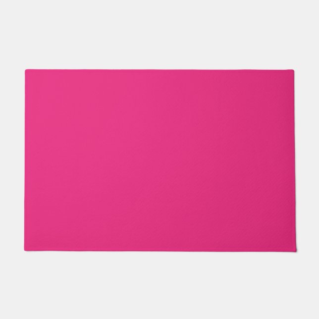 Solid electric pink doormat (Front)