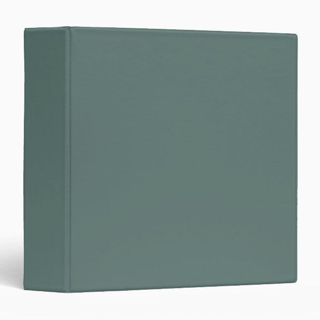 Solid Eucalyptus Green Colour | Hex# 5B7570 Binder (Front/Spine)
