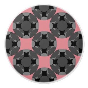 Solid Four Star Circle Cross by Kenneth Yoncich Ceramic Knob