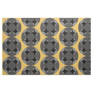 Solid Four Star Circle Cross by Kenneth Yoncich Fabric