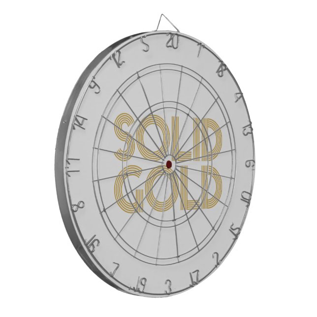 SOLID GOLD DARTBOARD (Front Left)