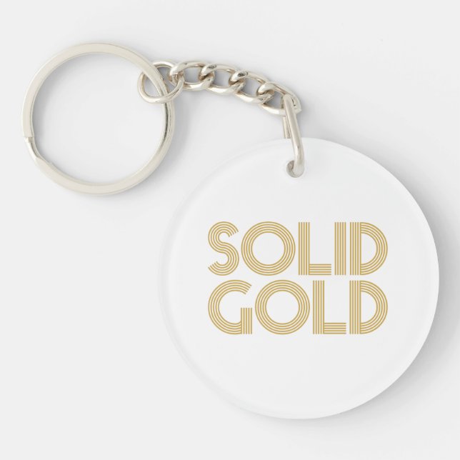 SOLID GOLD KEYCHAIN (Front)