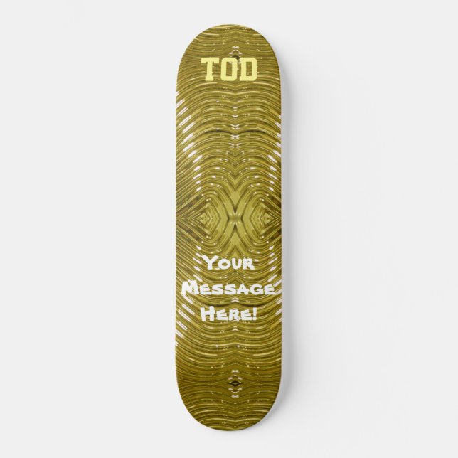 Solid Gold Skateboard (Front)