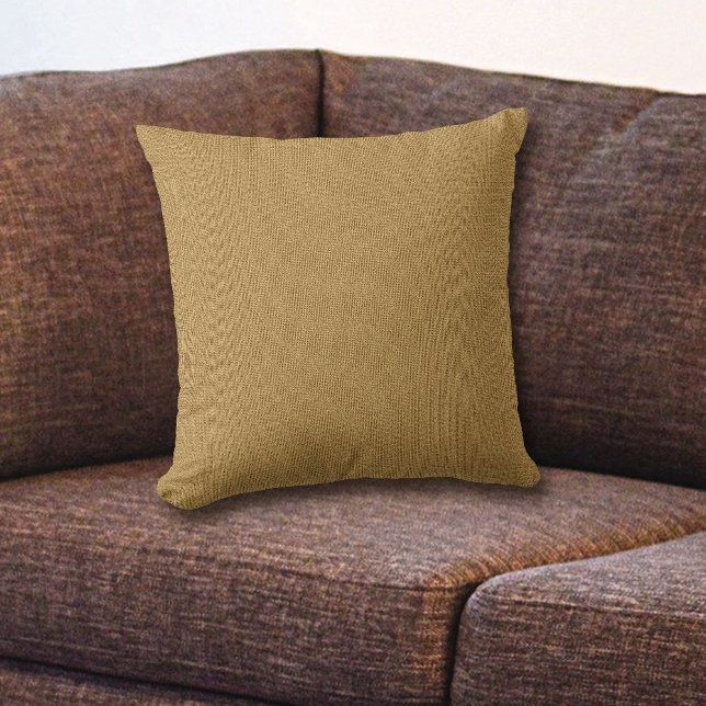 Solid Gold Throw Pillow (Creator Uploaded)