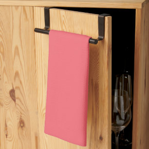 Solid grapefruit hot pink kitchen towel