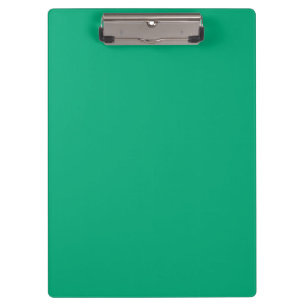 Solid Green Blue Clipboard with Custom Design