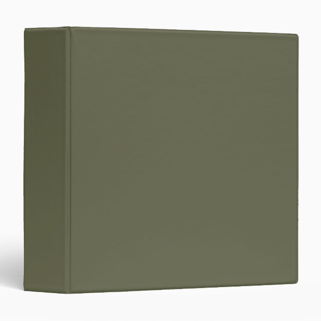 Solid Green Colour | Hex# 616247 Binder (Front/Spine)