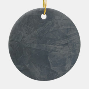 Solid Grey Ceramic Ornament