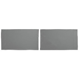 Solid Grey King Pillow Case for Modern Bedrooms