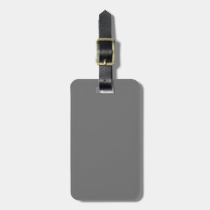 Solid Grey Luggage Tag