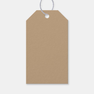 Solid grey orange gift tags