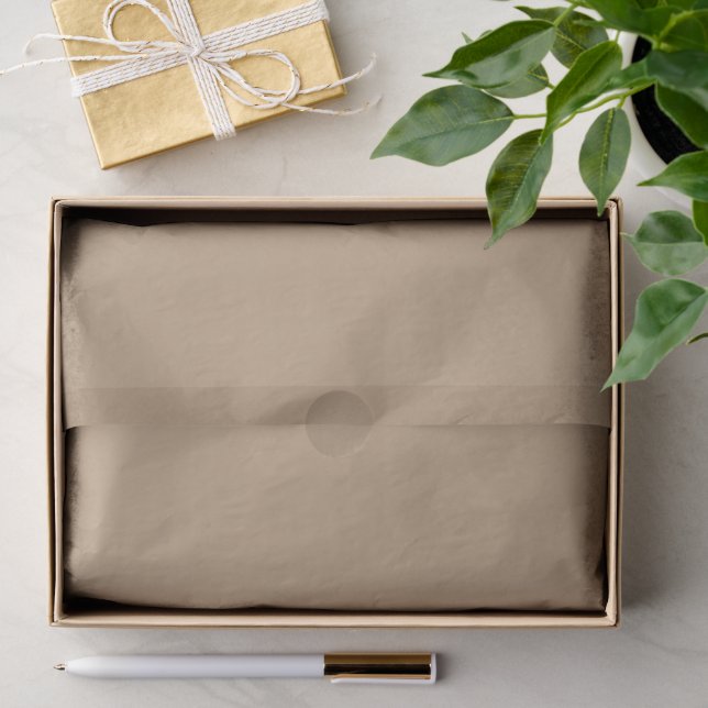 Solid grey orange tissue paper (Gift)