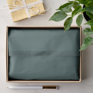 Solid grey turquoise tissue paper