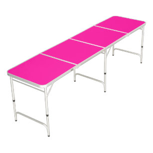 Solid Hot Pink Beer Pong Table