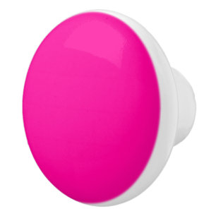 Solid Hot Pink Ceramic Knob
