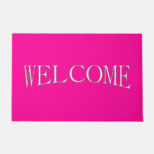 Solid Hot Pink Welcome Doormat