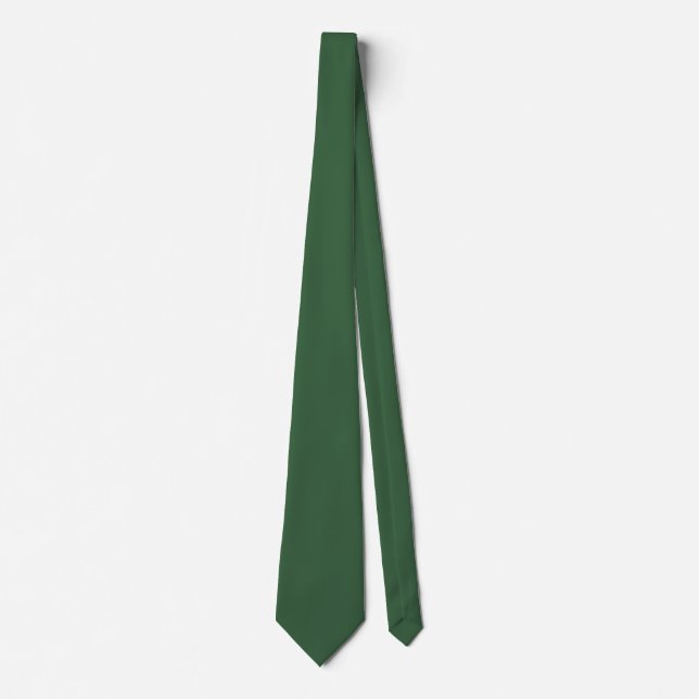 Solid Hunter Green Tie (Front)