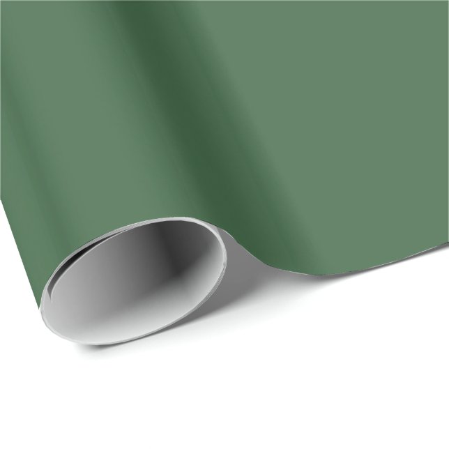 Solid Hunter Green Wrapping Paper (Roll Corner)