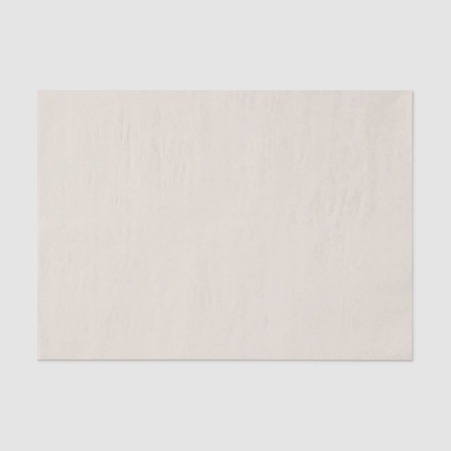 Solid Ivory Beige Natural Shade Tissue Paper (Front)