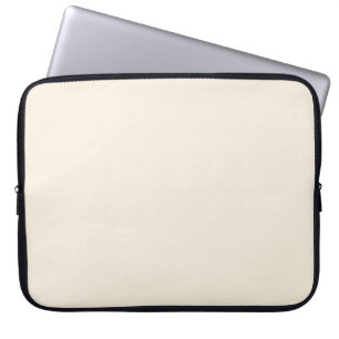 Solid ivory laptop sleeve