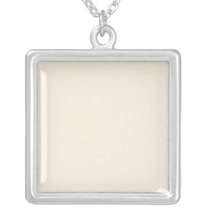Solid ivory silver plated necklace
