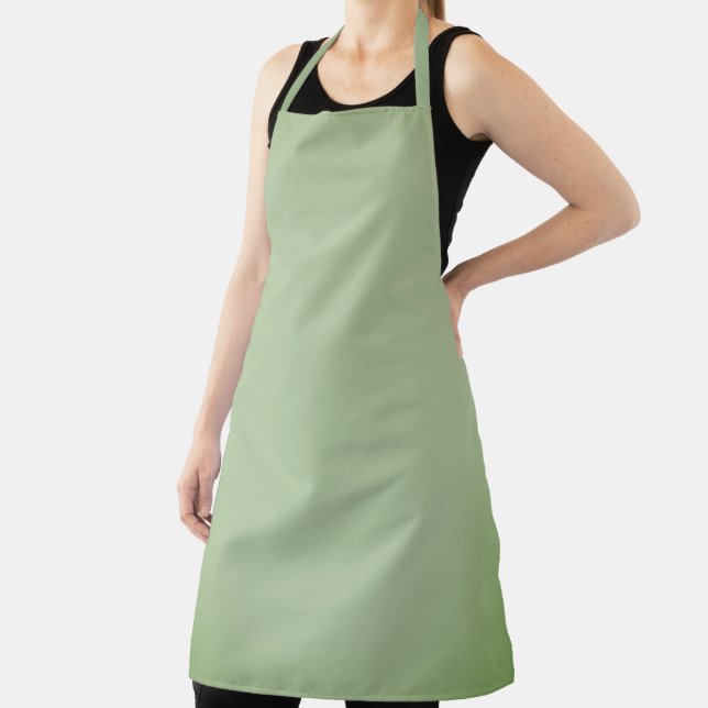 Solid Jade Green Celadon  Apron (Insitu)