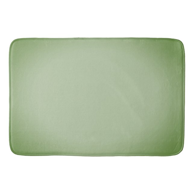 Solid Jade Green Celadon  Bath Mat (Front)