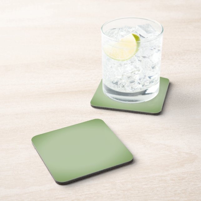 Solid Jade Green Celadon  Coaster (Right Side)