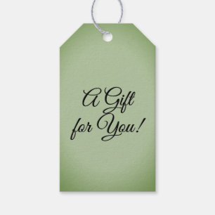 Solid Jade Green Celadon  Gift Tags