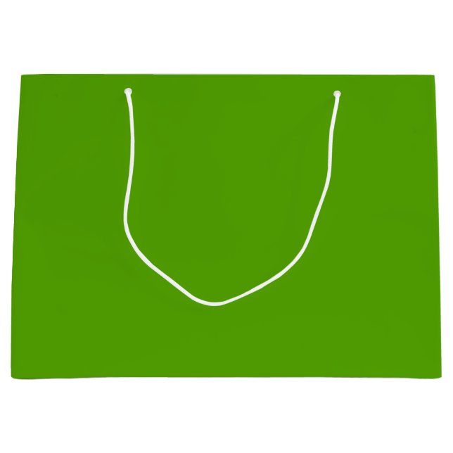 Solid Jolly Green Large Gift Bag (Front)