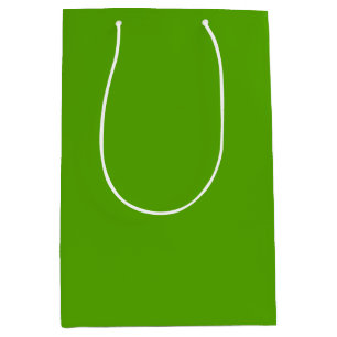 Solid Jolly Green Medium Gift Bag