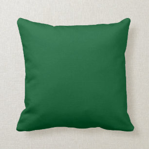 Solid Kelly Green Pop of Colour Throw Pillow