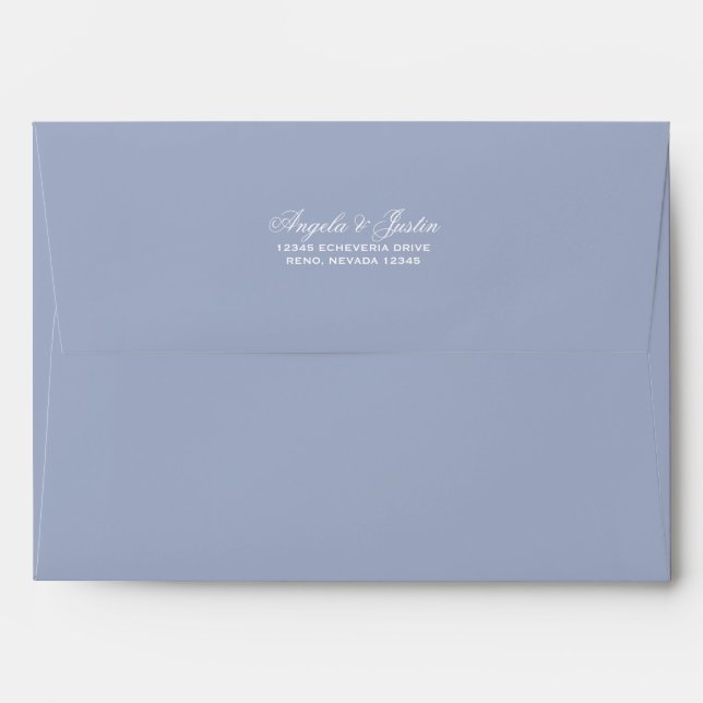 Solid Lavender Purple Envelope (Back (Top Flap))