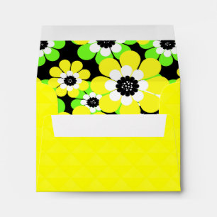 Solid, lemon, yellow envelope
