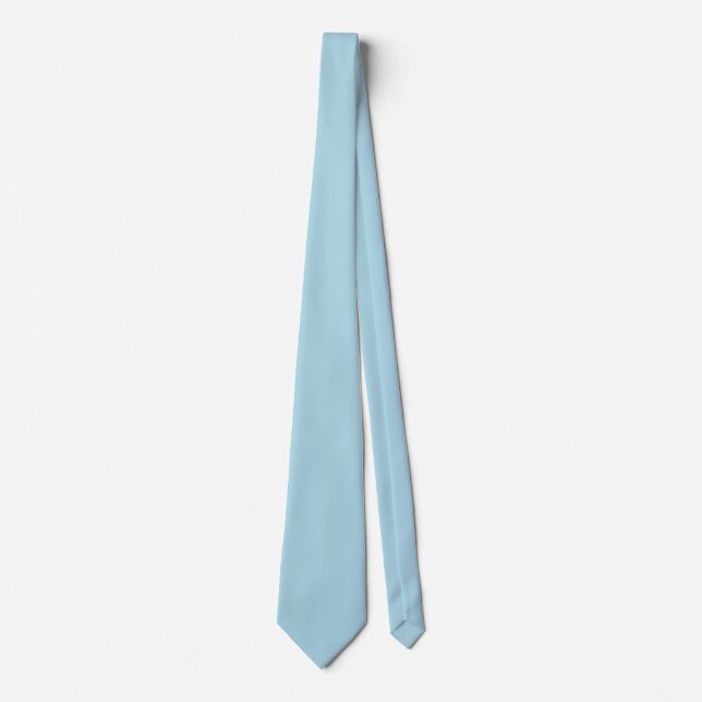 Solid Light Blue Colour Formal Tie (Front)