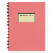 Solid Light Coral Spiral Notebook