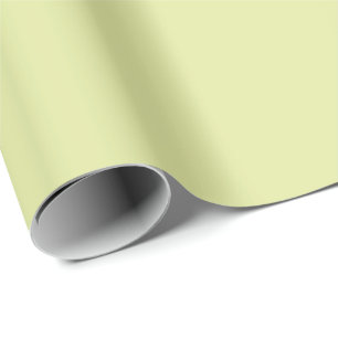 Solid Light Grey Yellow Wrapping Paper