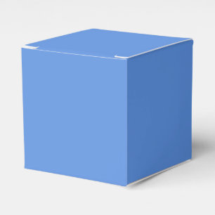 Solid light indigo blue favor box