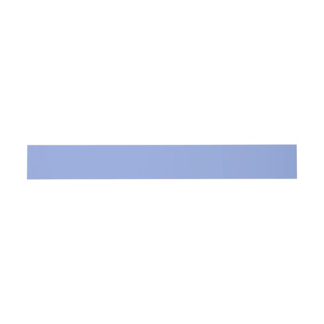 Solid Light Ultramarine Blue Invitation Belly Band (Flat)