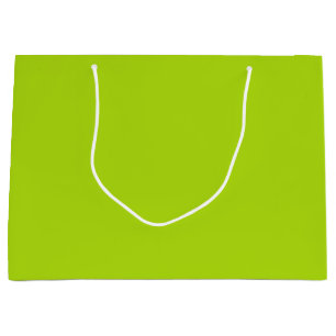 Solid Lime Green Color Large Gift Bag