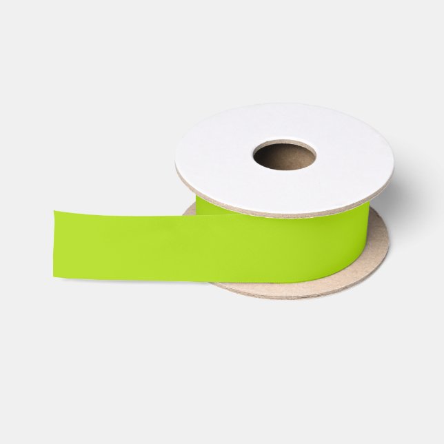 Solid Lime Green Colour 1.5 inch Satin Ribbon (Spool)