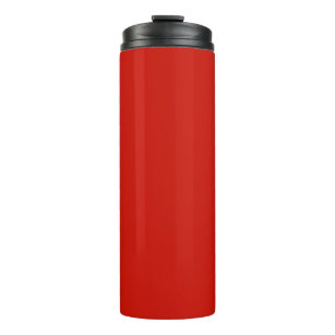 Solid lipstick strong red thermal tumbler