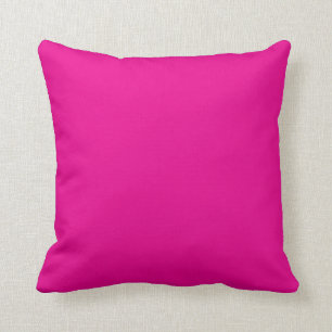 Solid Magenta Color Throw Pillow