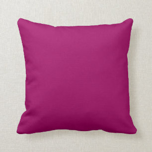 Solid Magenta Pop of Colour Throw Pillow