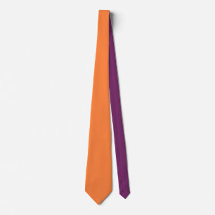 Solid Mango Orange Colour Decor ready to customize Tie