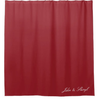 Solid Maroon Red Colour Shower Curtain