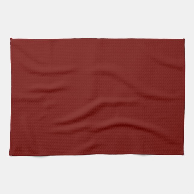 Solid Maroon Red Kitchen Towel (Horizontal)